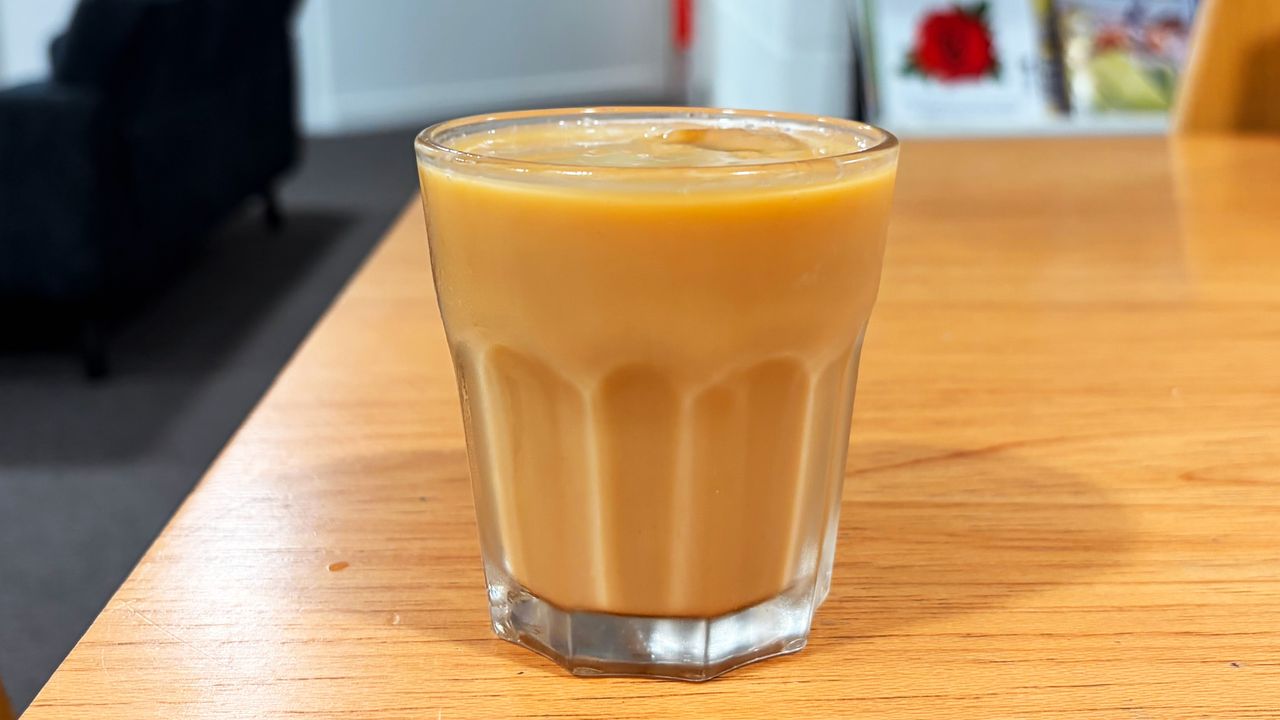 a photo of a cold foam cold brew made on the ninja autobarista pro