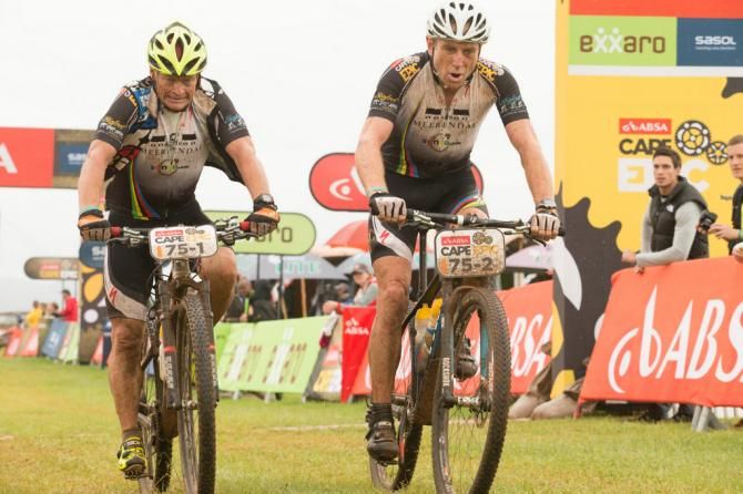 Barti Bucher and Doug Brown have a strong day, winning the grand masters category on stage 1