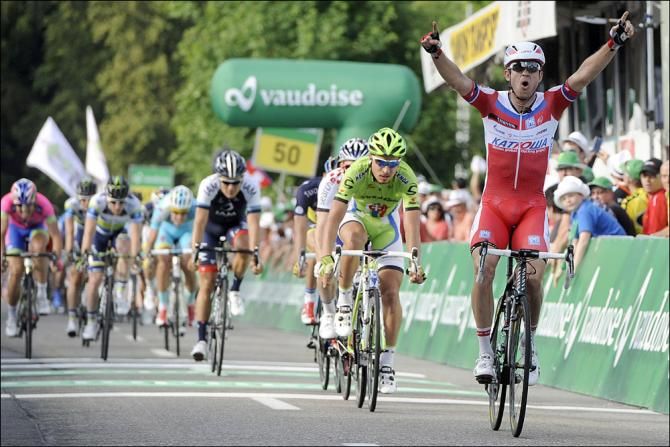 Alexander Kristoff (Katusha) wins stage 5 of the Tour de Suisse
