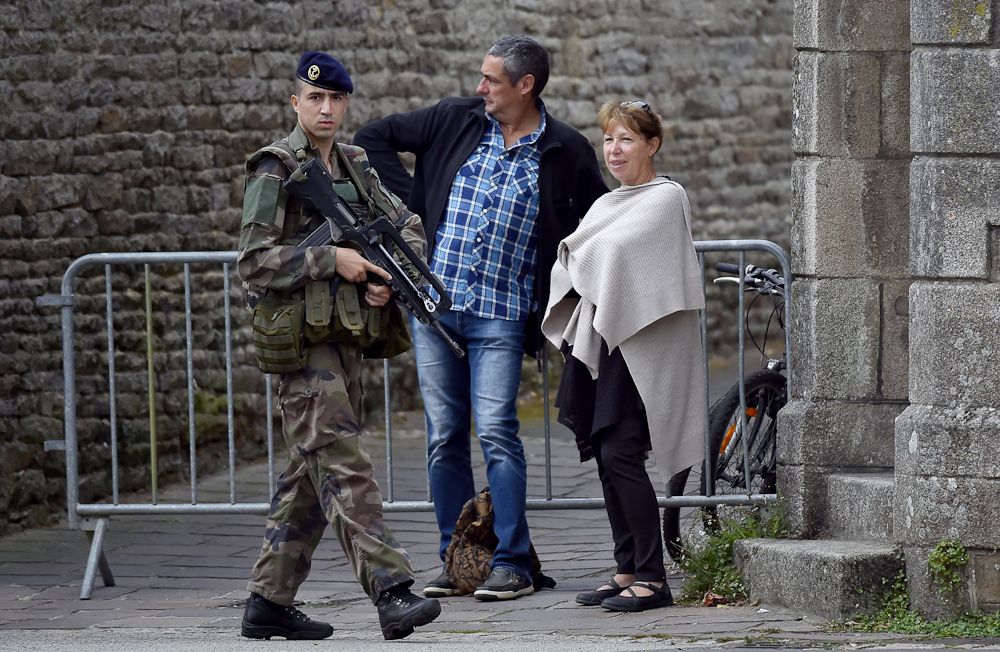 Security was ever present in Plumelec