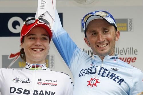 Rebellin and Vos, winners of the Fl&egrave;che.