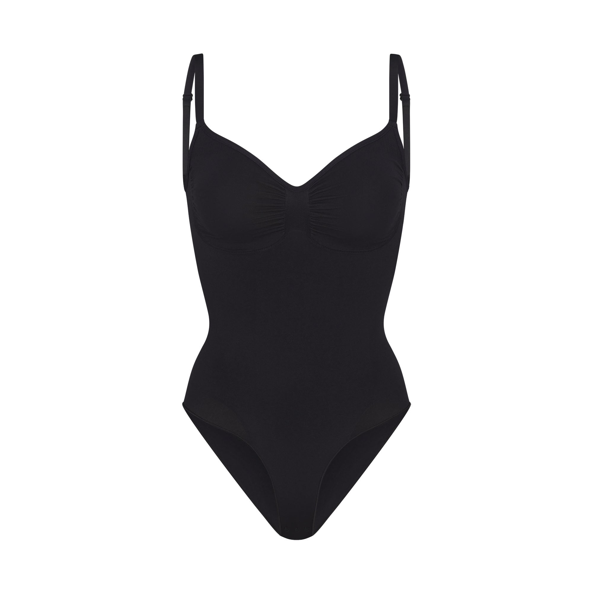 Seamless Sculpt Brief Bodysuit | Onyx | Xxs