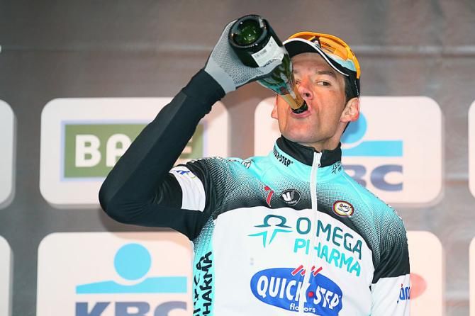 Stijn Vandenbergh on the podium