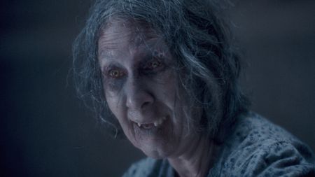 Maude Davey's Polly as a Deadite in Evil Dead Burn