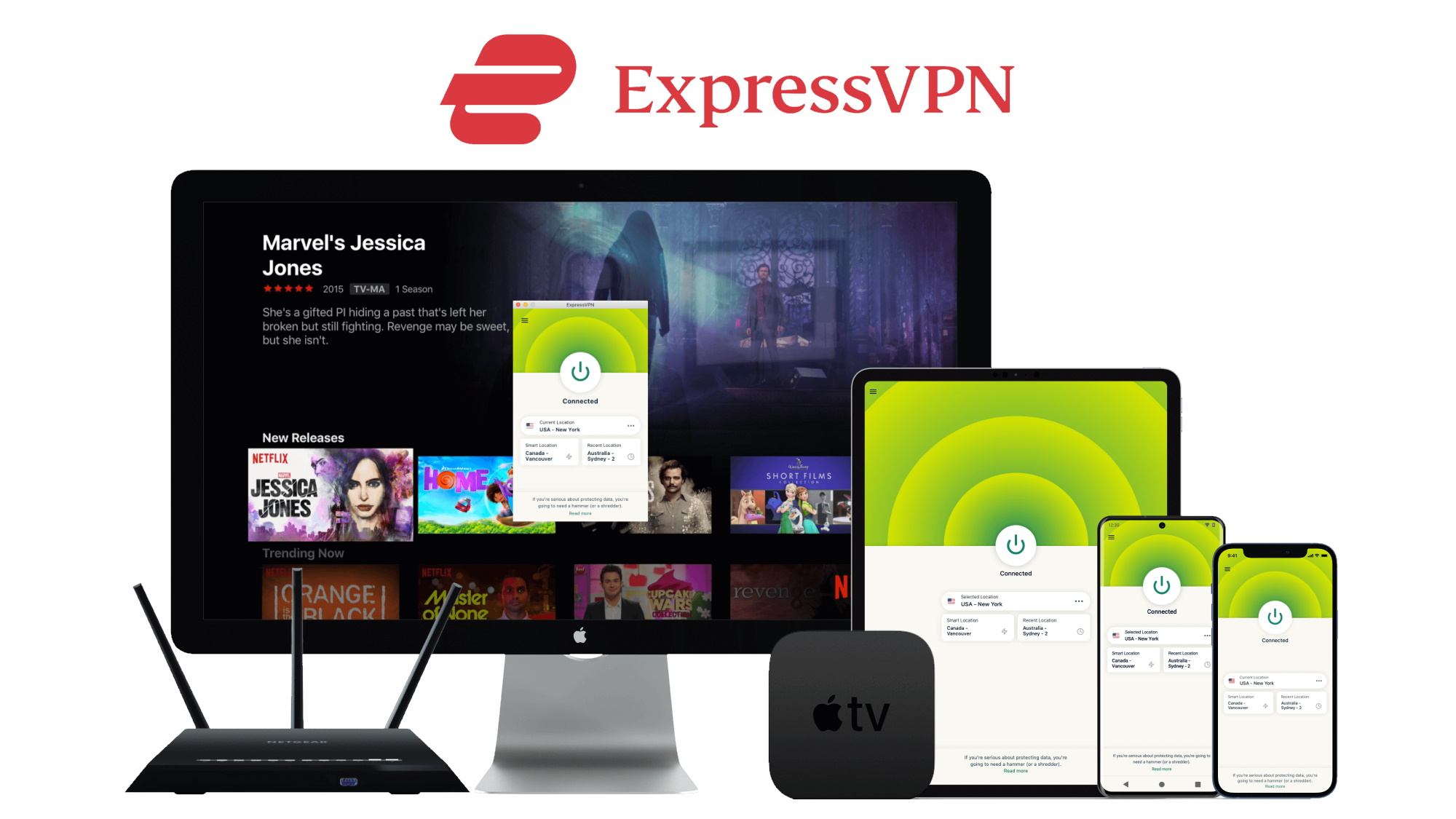 ExpressVPN bekerja pada beberapa perangkat termasuk Apple TV