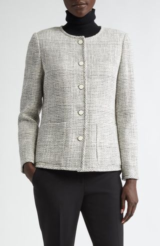 Patch Pocket Tweed Jacket