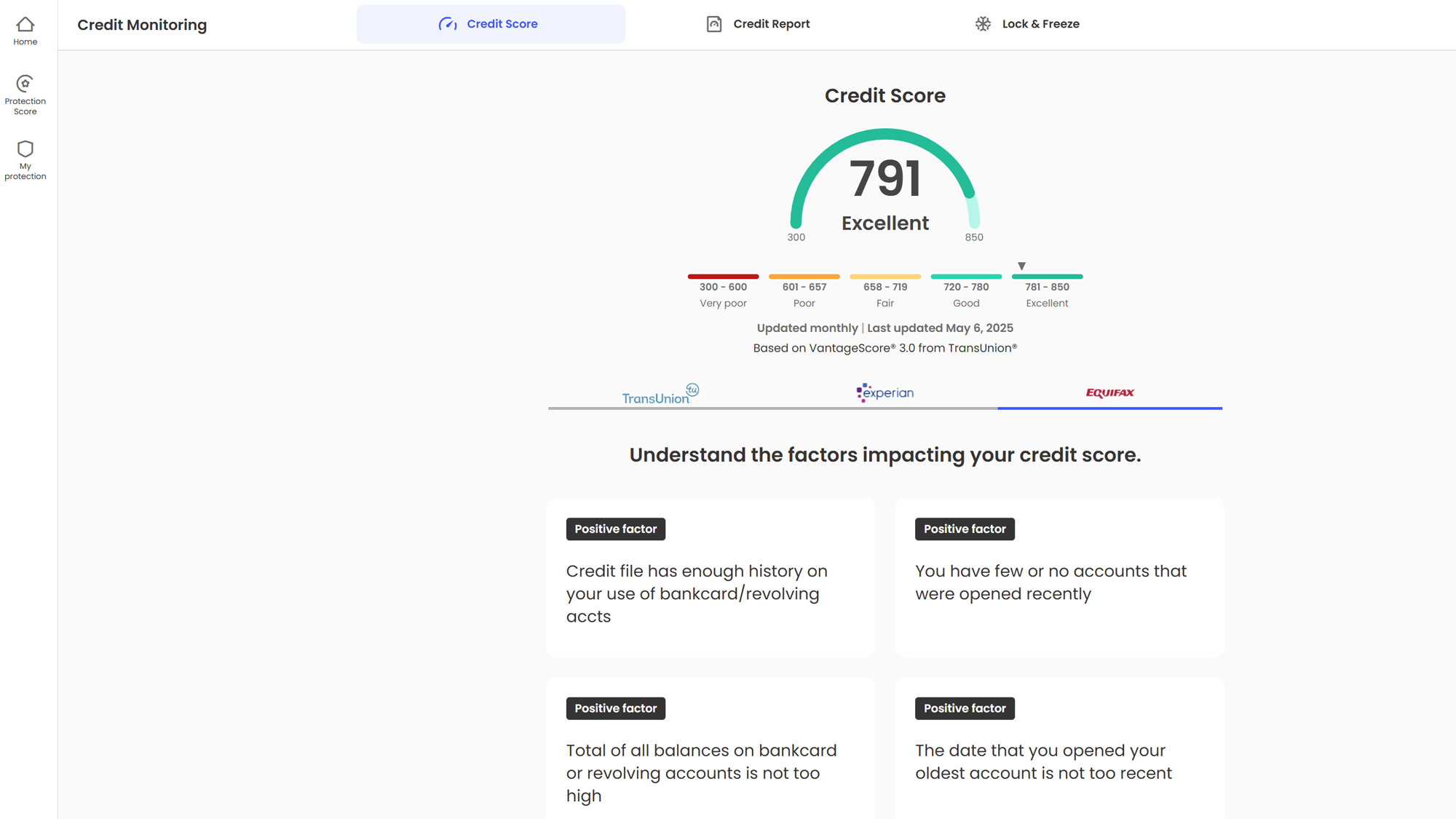 Screenshot of the McAfee+ Ultimate web interface