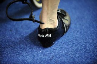 Sir Chris Hoy's Bont shoes 2009 Manchester world cup.jpg