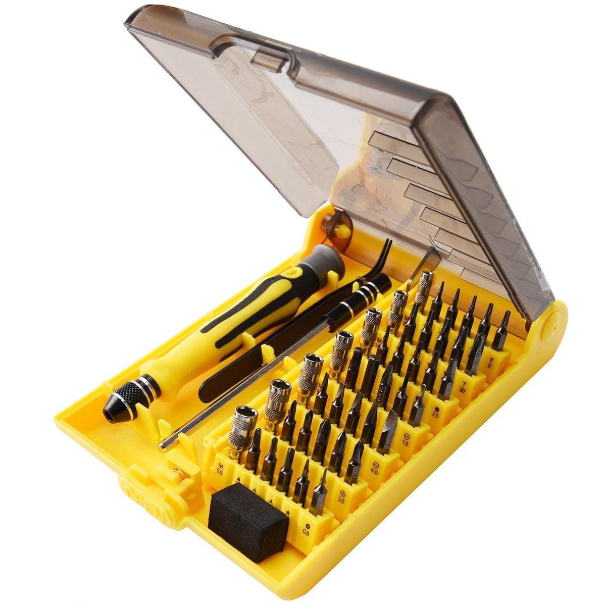 This $7 screwdriver kit comes with 45 pieces to help you complete electronics repairs at home ...