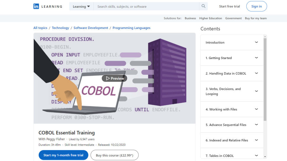 LinkedIn Learning website screenshot