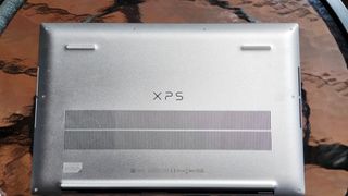 Image of the underside of the Dell XPS 17 (9720) laptop