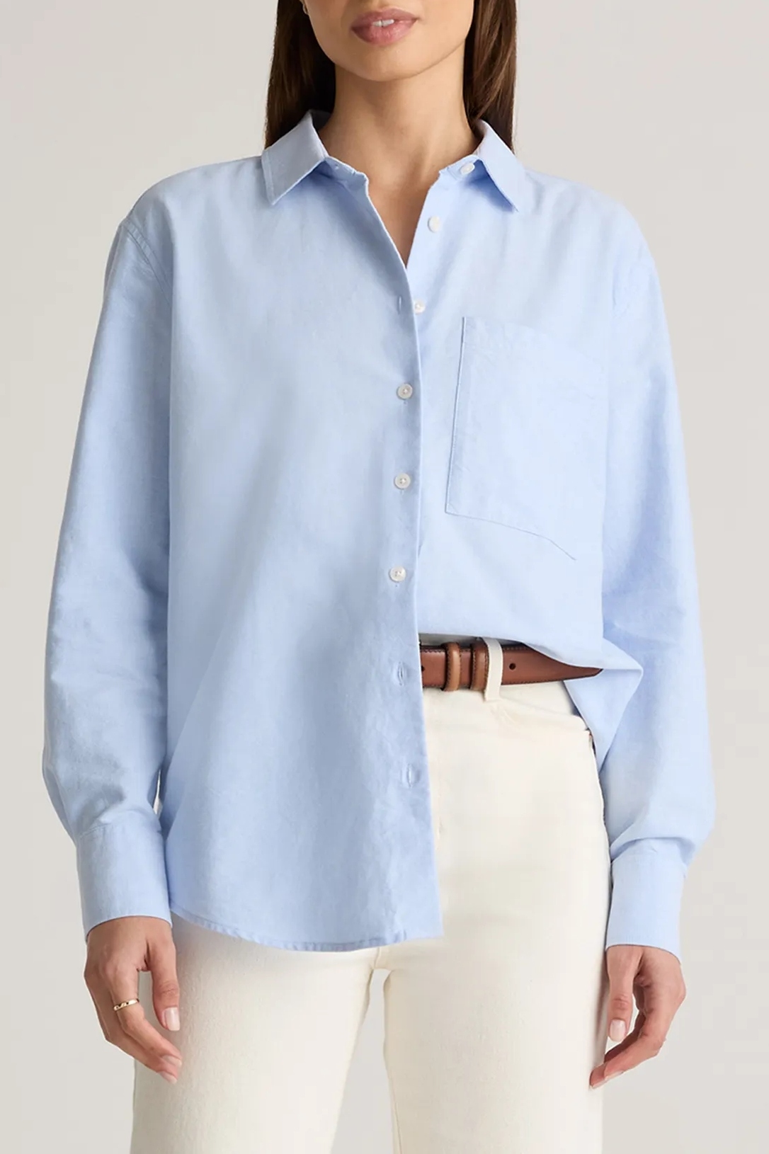 Quince, Organic Cotton Relaxed Oxford Shirt