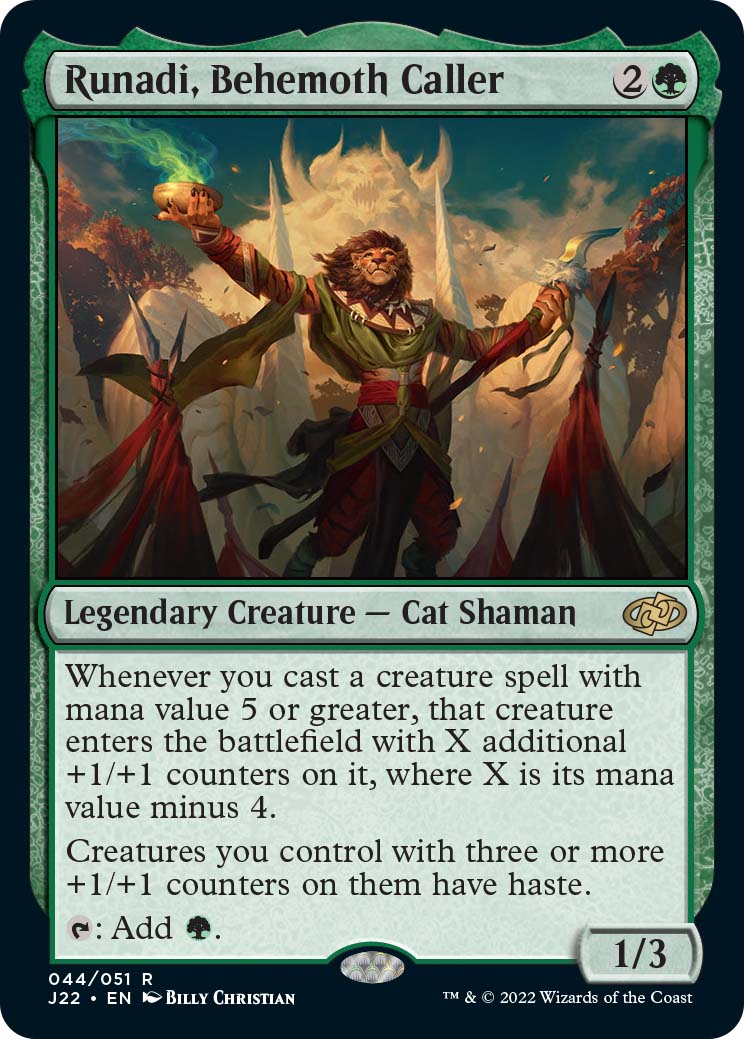 Magic: The Gathering's Jumpstart 2022 set features a theme to embiggen the smallest man