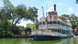 The green waters at Walt Disney World are highlighted in the last days of the Rivers of America attraction.