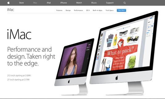 Image courtesy of Apple - iMac