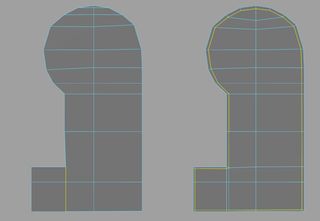 Create the foot by extruding out a bottom edge