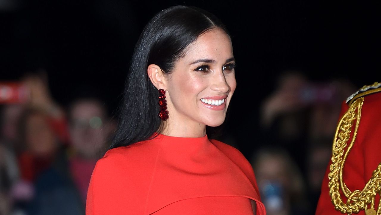 london, england march 07 meghan, duchess of sussex accompanied by prince harry, duke of sussex attends the mountbatten festival of music at royal albert hall on march 07, 2020 in london, england photo by karwai tangwireimage