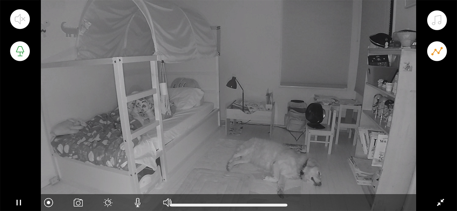 Arlo's night vision is pretty good, and the viewing angle can be adjusted from 90 to 130 degrees. The camera is fixed, but it's easy to point it where you need it to go.