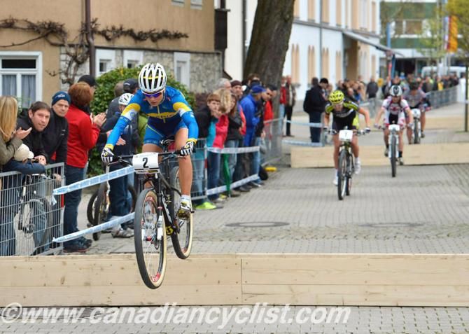 Jenny Rissveds was one of the strongest until she crashed with Jolanda Neff in the semi-final