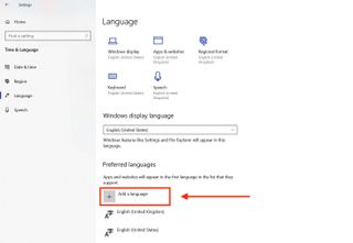 How to change keyboard language in Windows - add language