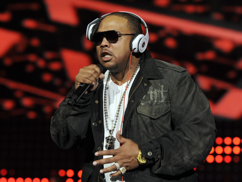 Timbaland: likes to travel in style.