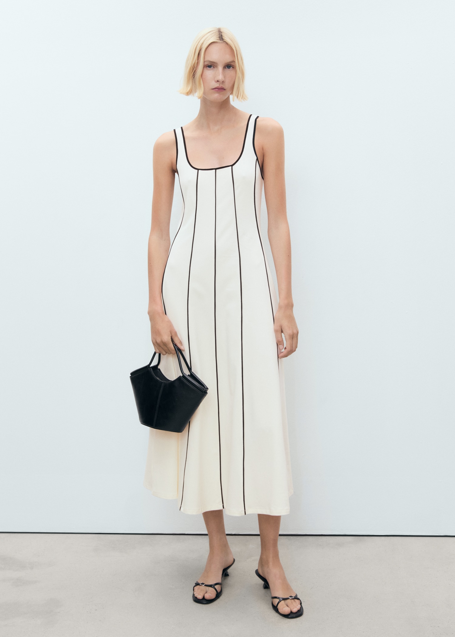 Striped Cotton Dress - Women | Mango Usa