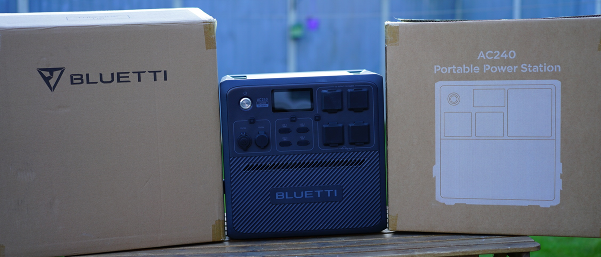 Bluetti AC240 during our review process