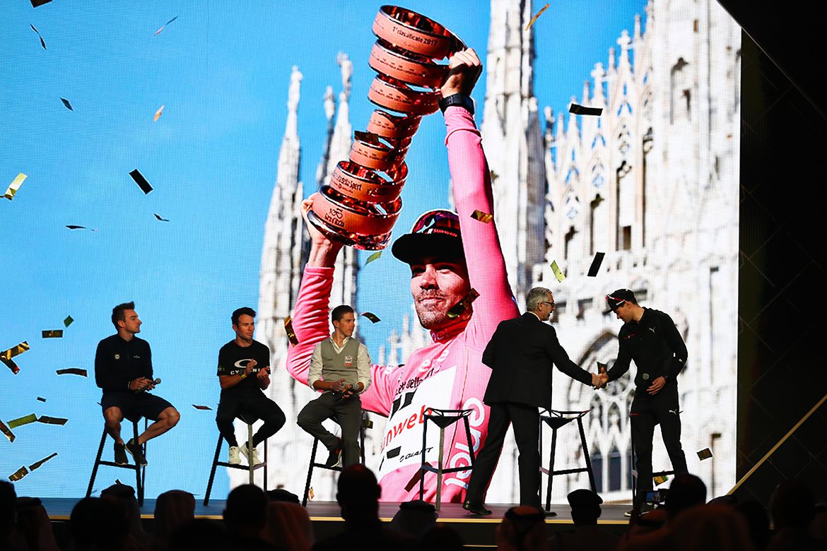 Tom Dumoulin (Team Sunweb) was asked about his 2017 Giro d'Italia victory