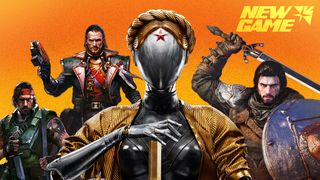 A graphic featuring several of the properties that will be shown during the New Game Plus Showcase.