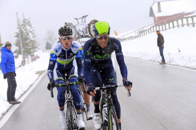 Eros Capecchi (Movistar) leads Weening
