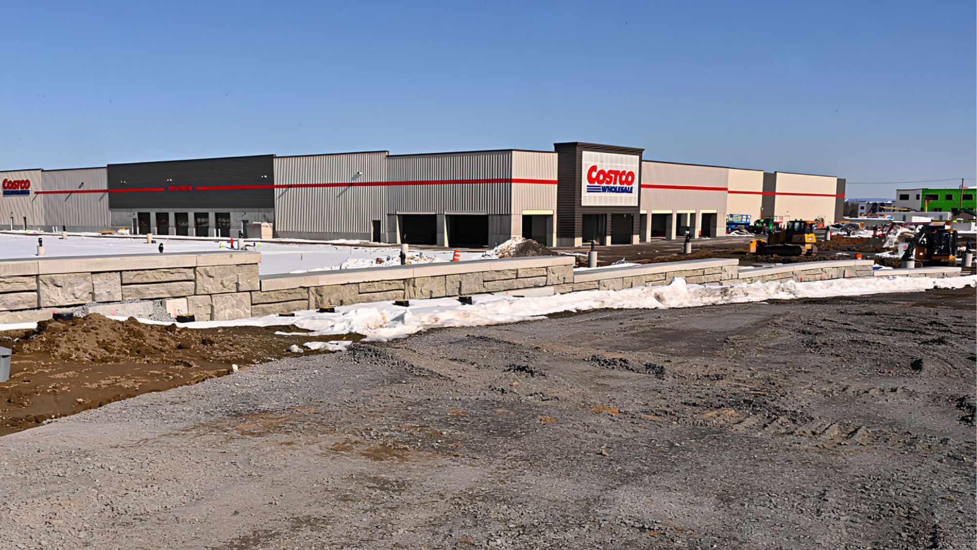 A Costco Wholesale store is being built. 