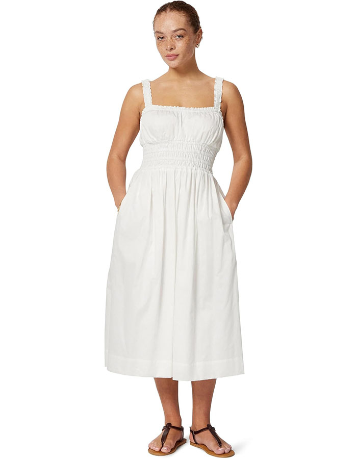 Amazon Essentials Unisex Babies X Sofia Grainge Women's Woven Cotton Sateen Dress (mommy &amp;amp; Me), White, Large