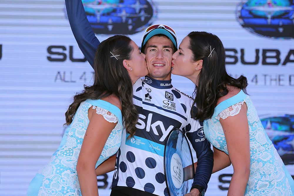 KOM winner Sergio Henao
