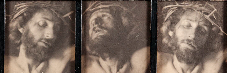 In 1898, American photographer F Holland Day starved himself, grew his hair and photographed himself as Christ on the cross