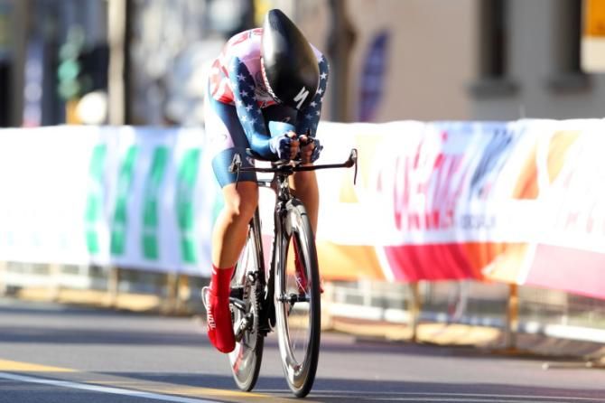 Silver medallist in 2012, Evelyn Stevens (United States), was fourth this year