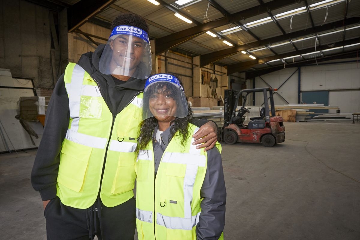 Marcus Rashford FareShare Greater Manchester visit