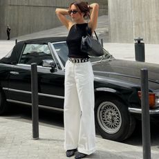 @deborarosa wearing the best slingback heels