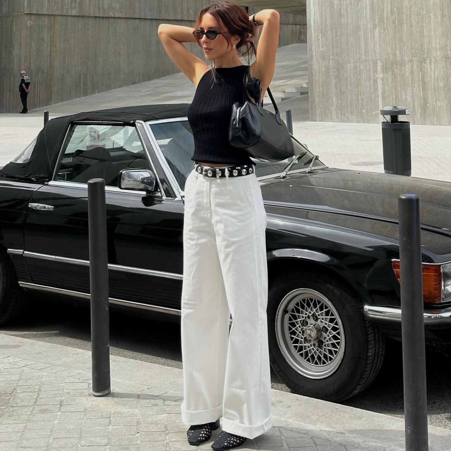 @deborarosa wearing the best slingback heels
