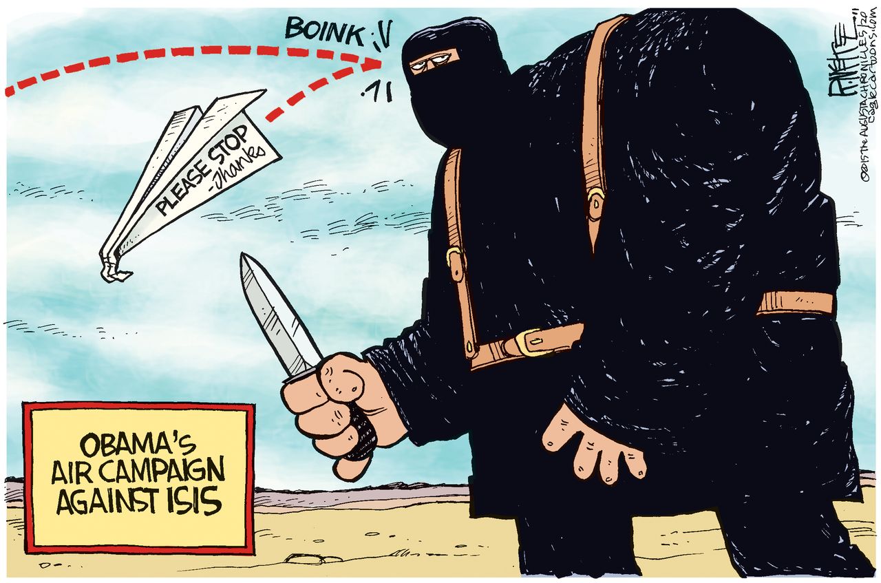 Obama cartoon World ISIS