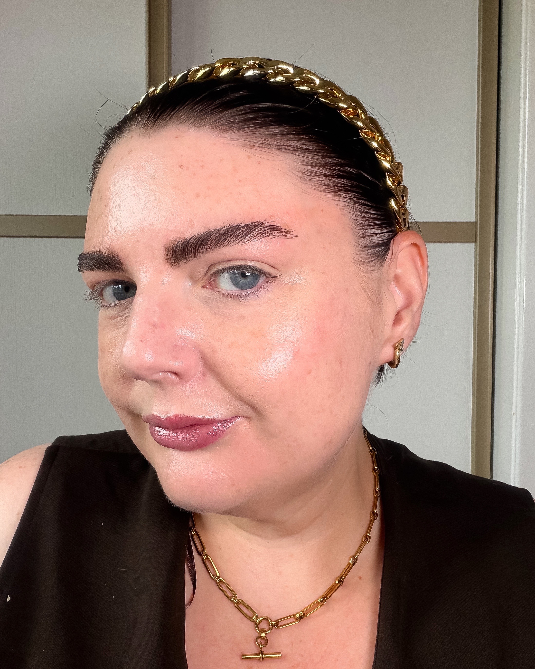 IT Cosmetics Do It All Sheer Tint Face Balm after application