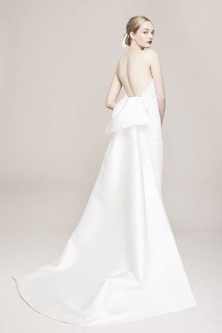Gown, Wedding dress, Clothing, Dress, Fashion model, Photograph, Bridal clothing, Bridal party dress, Shoulder, Bride,