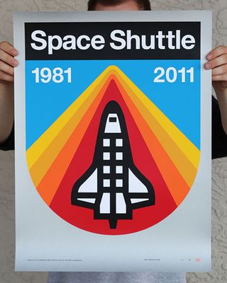 These retro posters reference NASA's space programme