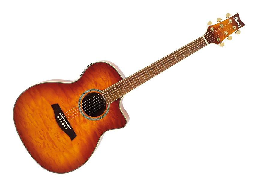 The A300E&#039;s cutaway provides easy access to the dusty end of the fretboard.