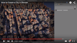 An advanced subject: creating a city in Blender