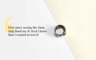 A product shot of the Oura ring as part of our round up of the best fitness trackers