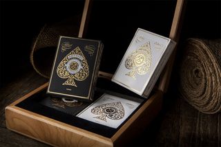 Design playing cards: White Artisan Playing Cards