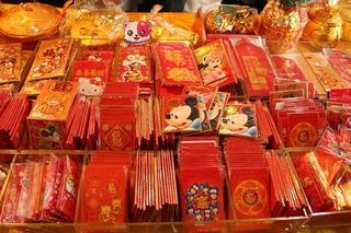 Colour schemes: Chinese New Year merchandise