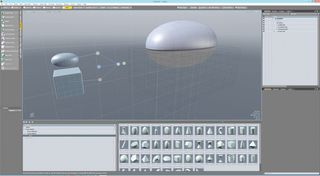 Start with one of MeshFusion's Qbic Mesh sphere objects