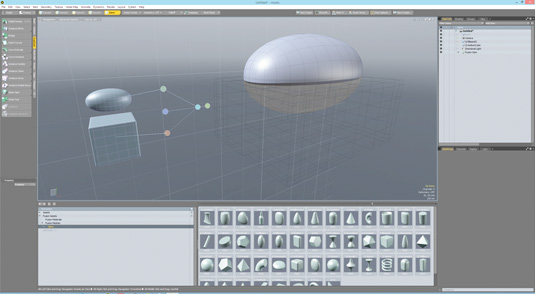Start with one of MeshFusion's Qbic Mesh sphere objects