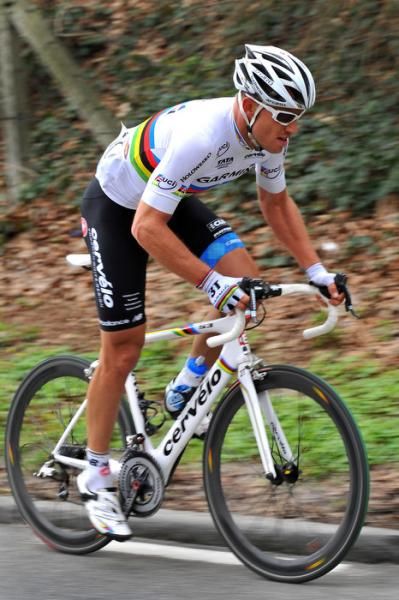 World champion Thor Hushovd (Garmin-Cervelo)